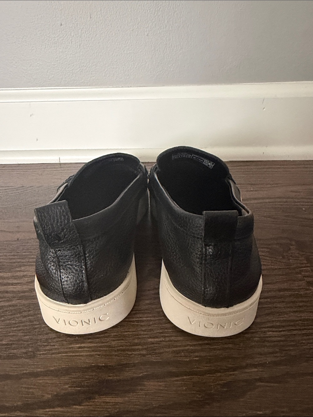 Women’s Vionic Black Leather Slip-On Loafers - Picture 3 of 6